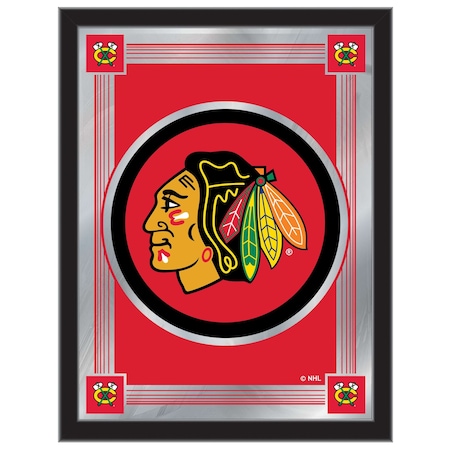 Holland Bar Stool Co Chicago Blackhawks 17" x 22" Logo Mirror MLogoChiHwk