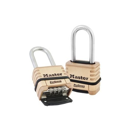 Master Lock Co Resettable Brass Padlock Boxed 2-1/16in 1175LHRS