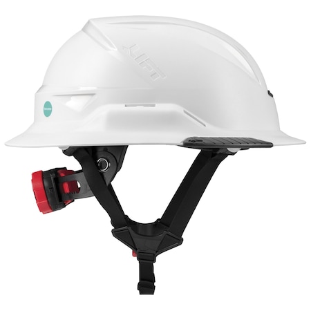 Radix Non-Vented Full Brim Safety Helmet, White HRXF-25WE2
