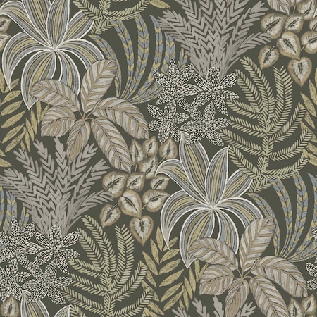 A-Street Prints Sumner Brown Woodland Botanical Wallpaper 2970-13903