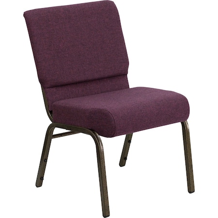 Flash Furniture Hercules Church Chair, 21-1/4 in W 25" L 33" H, Fabric Seat FD-CH0221-4-GV-005-GG