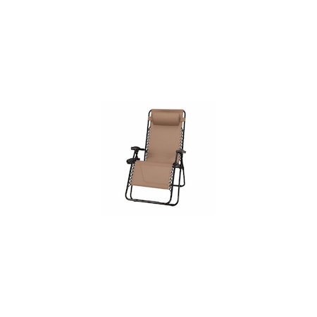 Woodard Zero Gravity Chair, Detachable Tray, Mocha Tan TV25500
