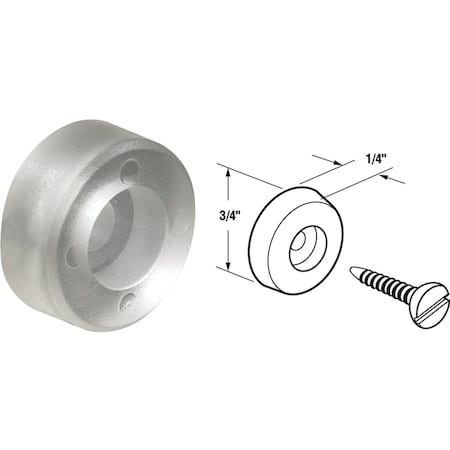 Prime-Line Shower Door Bumper, 4-Count M 6119