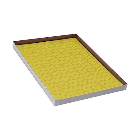 Zoro Select Cyro Label, Yellow, Polypropylene, PK20 GRAING-C121