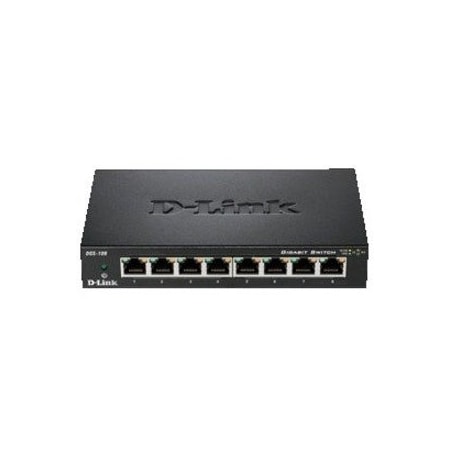 D-Link DGS-108 8PORT GIGABIT QOS SWITCH METAL STD-SW PERP DGS-108