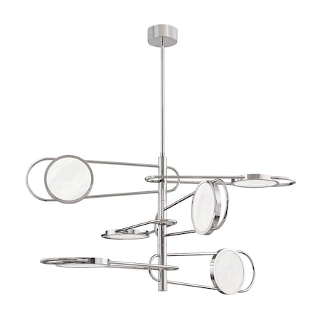 Hudson Valley Lighting Jervis 6 Light Chandelier 49 In. Burnished Nickel 8726-BN