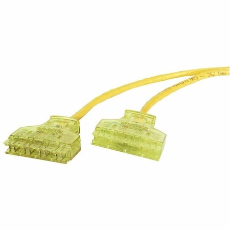 Hubbell Premise Wiring Patch Cord, Cat 6, Booted, Yellow, 7.0 ft. 6110PCL7