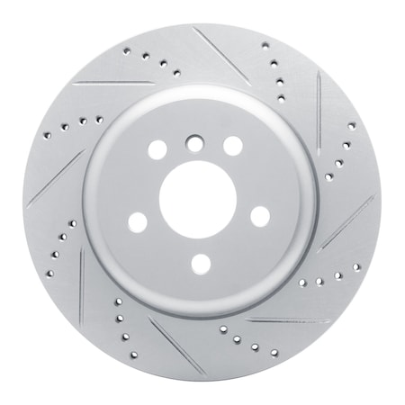 Dynamic Friction Co DFC Brake Rotor - Drilled and Slotted - Silver 631-31170D