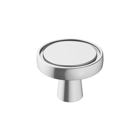 Amerock Destine 1-3/8 in 35 mm Diameter Polished Chrome Cabinet Knob BP3685726