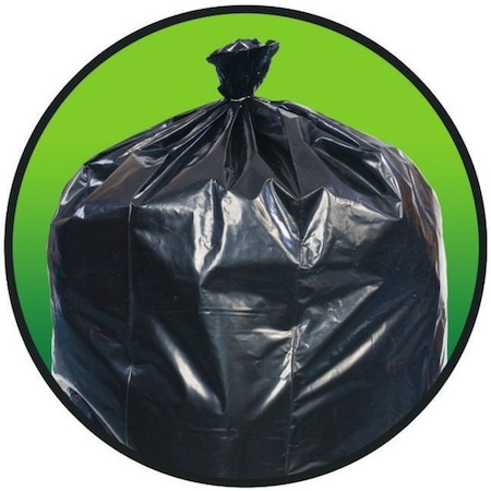 Pitt Plastics 38"x58" 1.7mm 60 gal. Super Heavy Performance Roll Can Liner, PK100 EC385817K