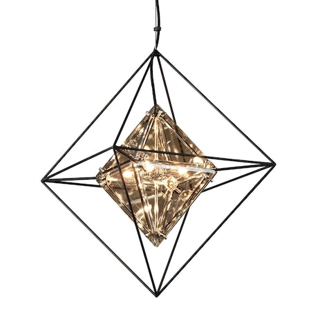 Troy Lighting Epic 4 Light Chandelier 18 In. Textured Iron F5325-TRN
