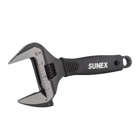 Sunex 6 in Wide Jaw Adjustable Wrench 1-5/16 in (34Mm) 9611