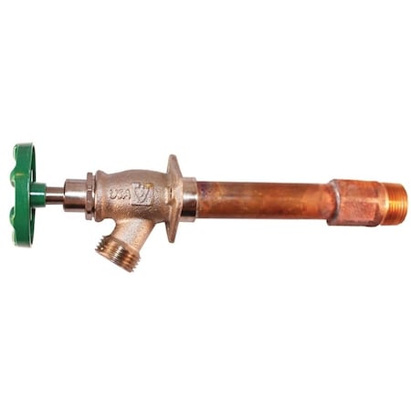 Arrowhead Brass 455-04LF Frost-Free, Lead-Free, Standard Wall Hydrant, 1/2, 3/4 x 3/4 in FIP/MIP x Male Hose 455-04LF