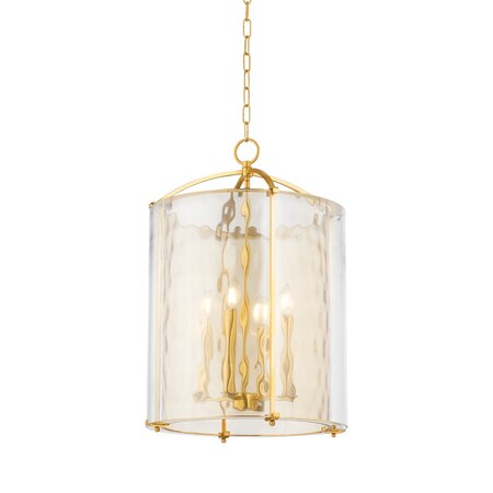 Hudson Valley Lighting Ramsey 4 Light Lantern 18 In. Aged Brass 6004-AGB