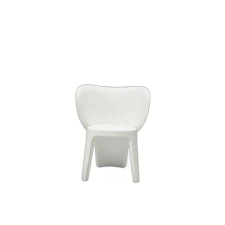 Homeroots Set Of Four White Heavy Duty Plastic Juvenile Chairs, 4PK 554661