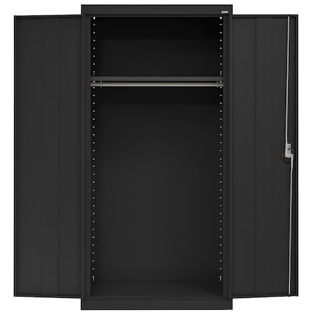 Sandusky Lee Heavy Duty Welded Steel Wardrobe Cabinet, 36x24x72, Black EAWR362472-09