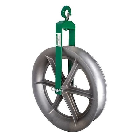Greenlee Cable Puller Sheave, Hook Type, 24 In 653
