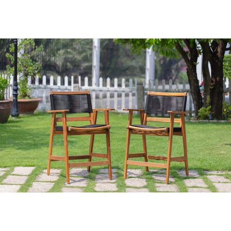 Panama Jack Outdoor Panama Jack Laguna 5-Piece Barstool Pub Dining Set PJO-3301-ACA-5PS