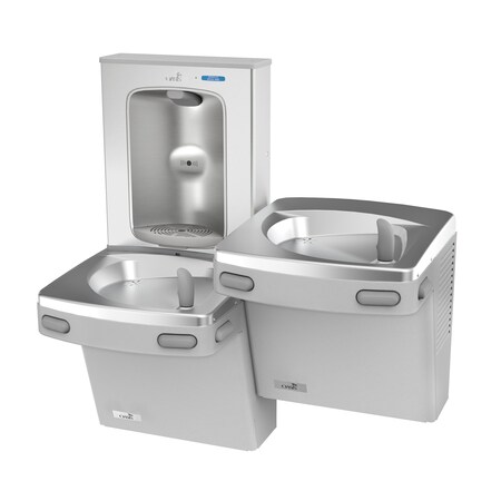 Oasis Versacooler II Bi-Level Drinking Fountain Greystone, Refrigerated 8 Gph & Bottle Filler 507043FVF