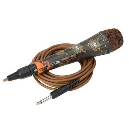 Jammin Pro MYSKULL Style Unidirectional Dynamic Microphone w/XLR Jack Cable & Karaoke Software MIC015