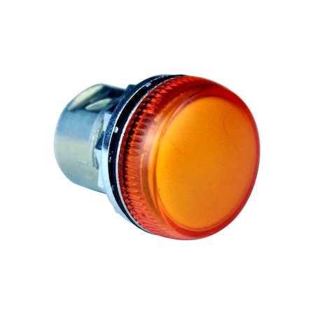 Sprecher & Schuh 22mm Pilot Light D7 Push Button, Amber, Metal Round, NEMA 4, NEMA 13, IP66 D7M-P0