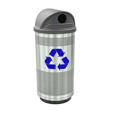 Witt Industries 35 gal Round Stainless Steel, Stainless Steel SC35P-02R-SS-RHH