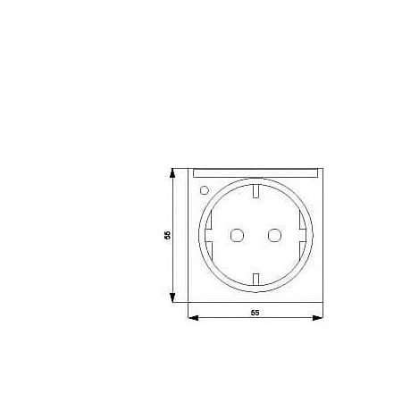 Siemens DELTA i-system electrical white SCHUKO socket outlet 10/16 A 250 V With screwless 5UB1561