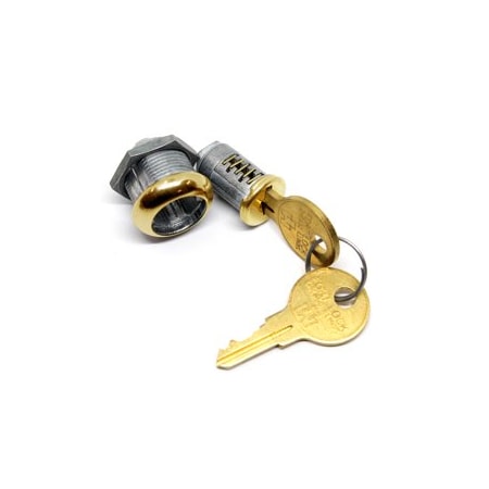 Compx Security Products Disc Cam Lock 5/8in Brass MFW23058B-KA217