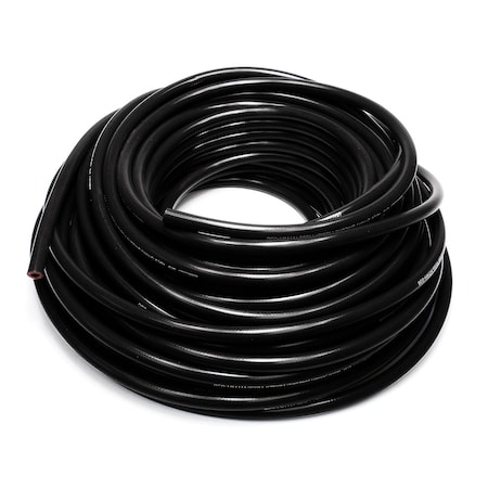 Hps Performance 5/32 in ID x 50 Feet L, 1-Ply Silicone High Temp Heater Hose Tubing, Black HTHH-016-BLKx50