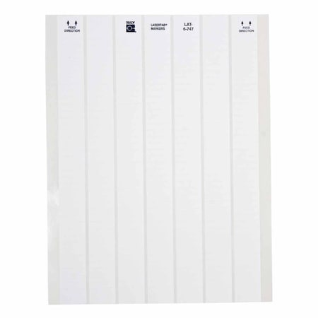 Brady LaserTab Polyester Labels, Pack of 10000 Labels, 10000PK LAT-6-747-10