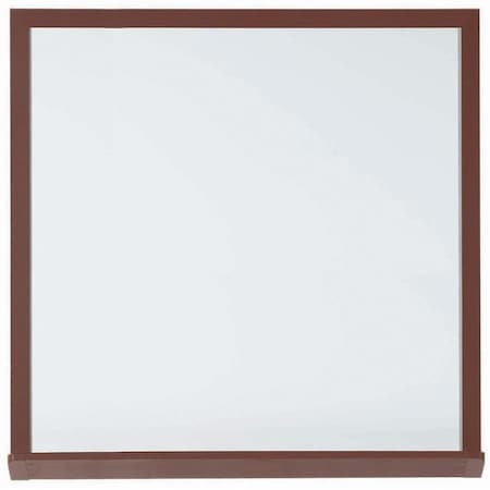 Aarco Architectural High Performance White Porcelain Markerboard w/ Wood Grained Aluminum Trim 420WWD4848