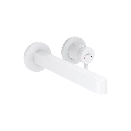 Hansgrohe Finoris Wall-Mounted Single-Handle Faucet Trim, 1.2 GPM in Matte White 76050701