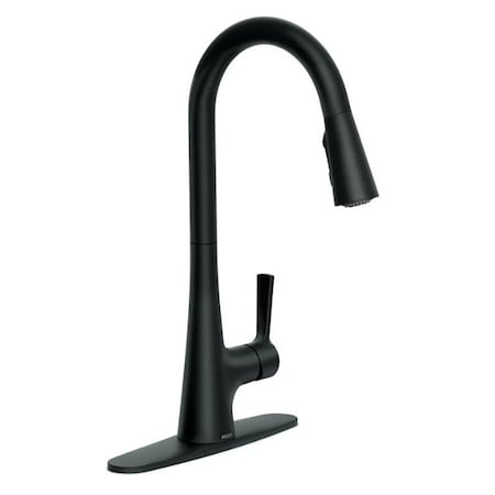 Moen KITCHEN FAUCET HI ARC PD 1H MB 87069BL