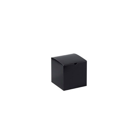Bubblefast 100-6 x 6 x 6'' Black Gloss Gift Boxes, 100PK BFGB666BK