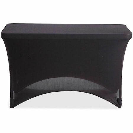 Iceberg Igear Stretch Fabric Table Cover, 24 in W x 48 in L, Black 16511