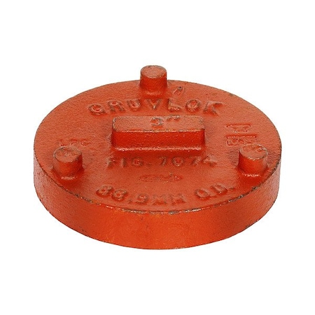 Gruvlok Cap, Ductile Iron, Grooved 10 in 0390132249
