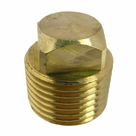 Pinpoint 0.5 in. Mpt Brass Square Plug PI574827