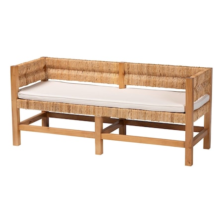 Bali & Pari Ismael Handwoven Seagrass Bench 269-14758-ZORO