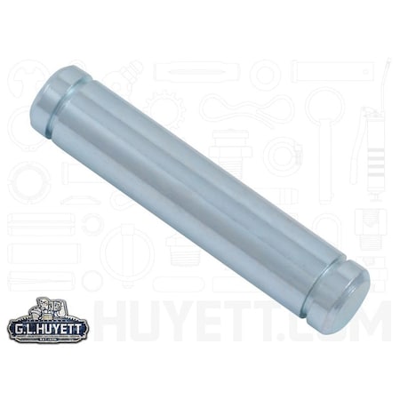 Huyett Grooved Headless Pin, Zinc Plated, 0.438 in Dia x 2.770 in Overall L x 2.500 in Effective L HLPG-0437-2500