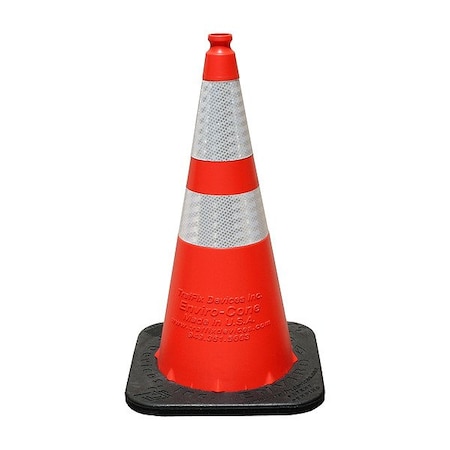 Traffix Devices/Vizcon TrafficCone, Orange, 28inH, Polyethylene 16028-HIWB-7