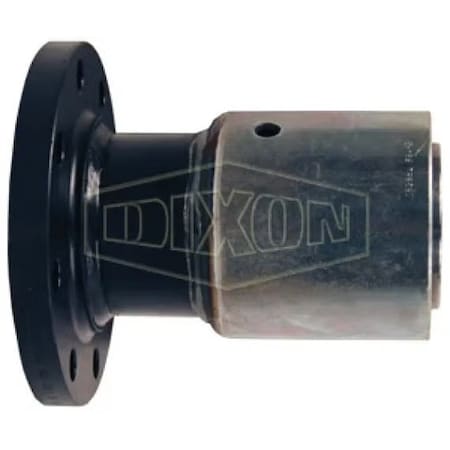 Dixon Holedall External Swage Fixed Flange, 2 ID x 2-28/64 to 2-40/64 OD in, Carbon Steel, Domestic 32P1SO15