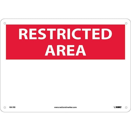Nmc Restricted Area Sign, RA1RB RA1RB