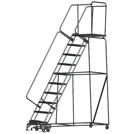 Ballymore Lockstep Rolling Ladder, Steel, 100 in.H 103228RSU