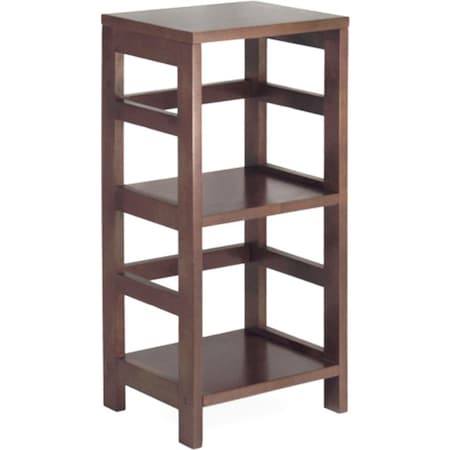 Winsome 92314 Espresso Beechwood SHELF2-SECT NARROW 92314
