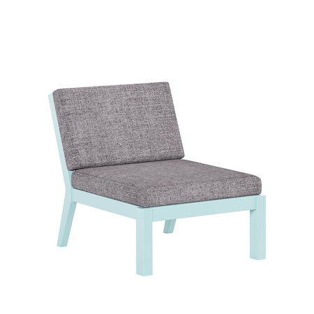 Polybird BREEZE DEEP SEAT SECTIONAL PIECE CENTER CHAIR       SAGE POLYBIRD P103-SG-CASL