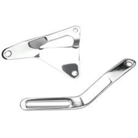 Trans-Dapt Alternator Bracket for Small Block Ford - Chrome TRA9455