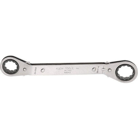 Klein Tools Reversible Ratcheting Box Wrench, 3/4 x 7/8-Inch 68242