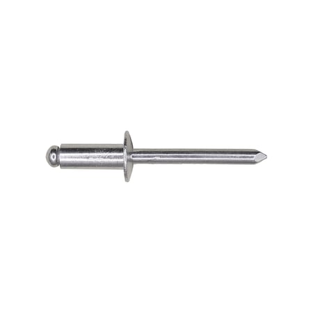 Auveco Panel Blind Aluminum Rivet 1/4in Diameter 1/4in-3/8in Grip, 25PK 19058