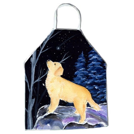 Carolines Treasures Starry Night Golden Retriever Apron - 27 x 31 in. SS8392APRON