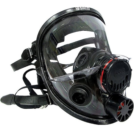 Honeywell North Full Facepiece Respirator, 7600 Series, Silicone, Threaded, Includes Speaking Diaphragm, M/L Z760008A
